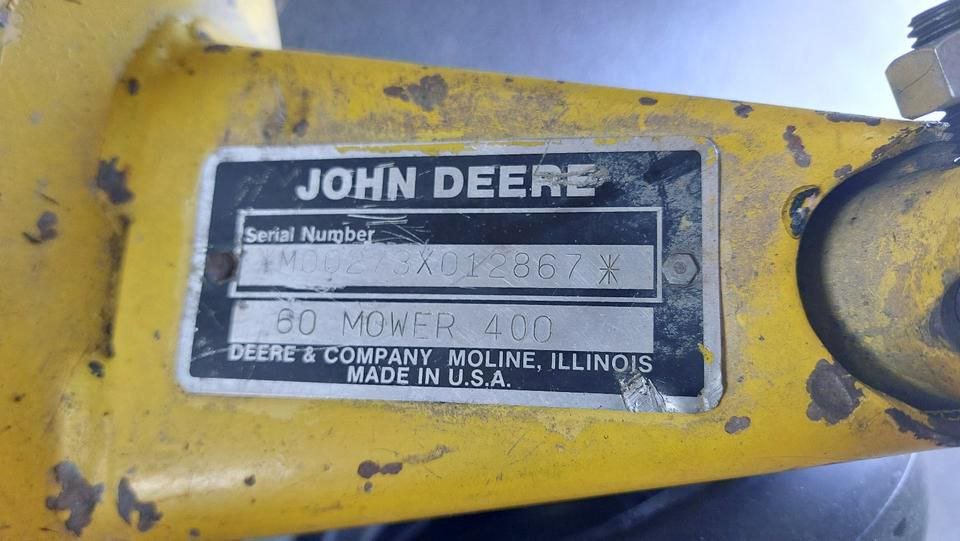 60 mower John Deere